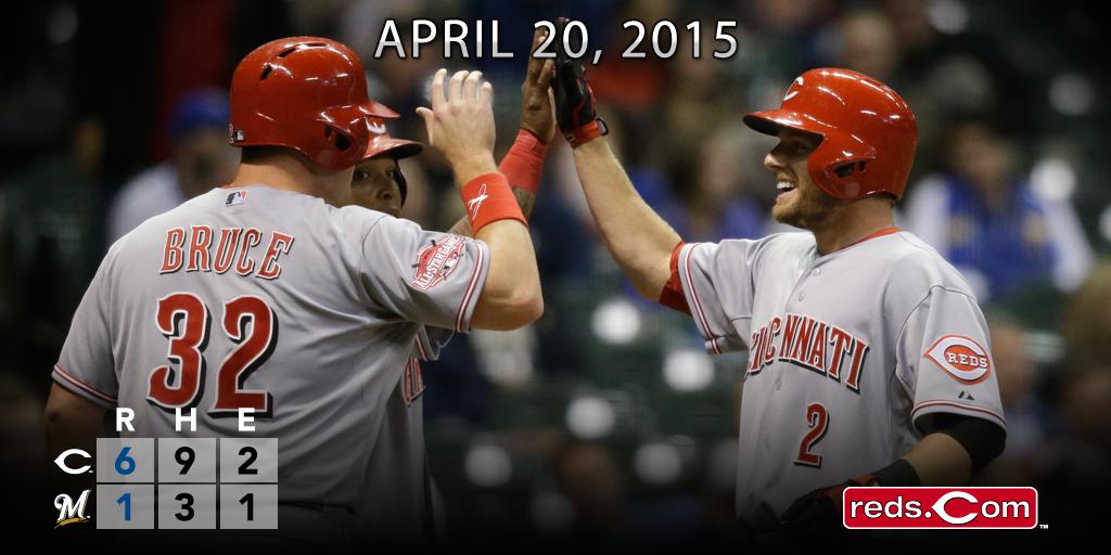 RECAP: Cozart, Votto go deep, DeSclafani fires eight two-hit frames as #Reds cruise. atmlb.com/1DGh5Cs
