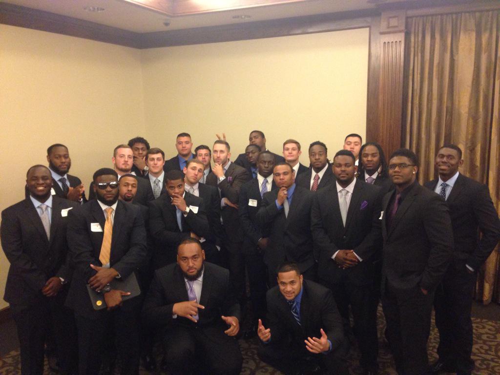 KliffKingsbury's tweet photo. Great event tonight! Big thanks to our Career Advancement Team for helping our seniors step their suit games up! http://t.co/tjXR23xV4v