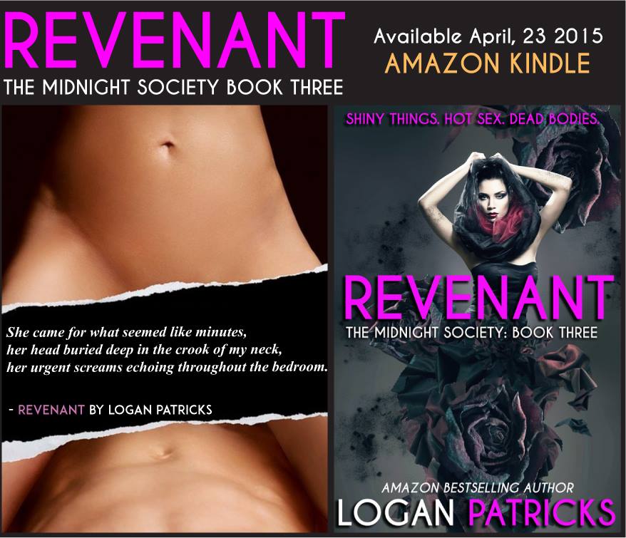 SyrinaLR's tweet photo. #TheMidnightSocietySeries! by @LoganPatricks Revenant #3 in 4 days!#newrelease #thriller #suspense #romance #lies #RT http://t.co/BUa1rCSNkU