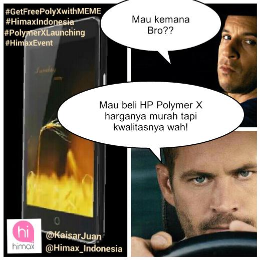 KaisarJuan's tweet photo. @Himax_Indonesia Hrg ekonomis kwalitas bombastis #HimaxIndonesia #PolymerXLaunching #GetFreePolyXwithMEME #HimaxEvent http://t.co/H9lLKPR7fp