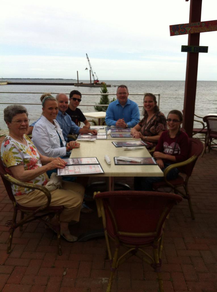 BarryBgrider's tweet photo. Great meal with good friends tonight at Nick's Boathouse in Pensacola! http://t.co/T08b8smbv8