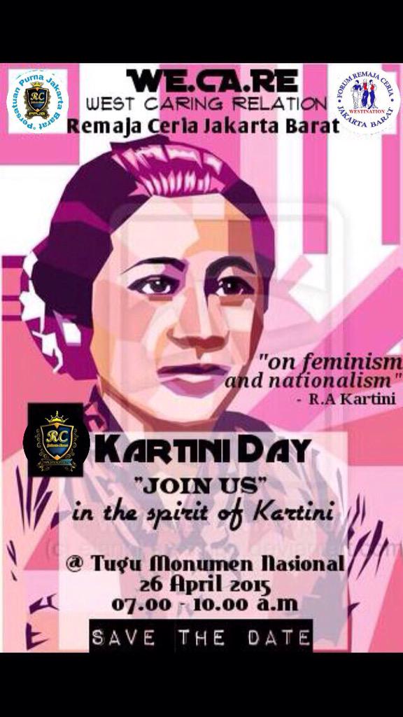 RCjakbar's tweet photo. Happy Kartini Day
"let's spread the light by the spirit of kartini" with Remaja Ceria West Jakarta
#WESTINATION http://t.co/AlmtjXMzuS
