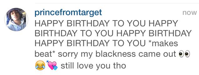 trendtay's tweet photo. Happy birthday my inspiration 😁💘 i love you @PeacePunkPrince http://t.co/CKlIv4l2Aw