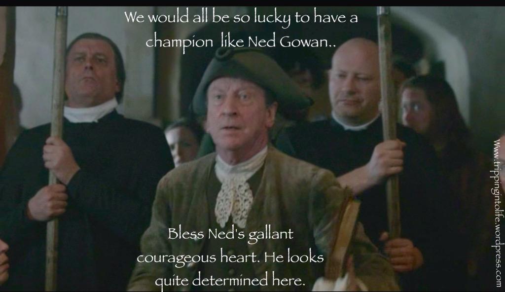 whowhatwhenwher's tweet photo. Ned Gowen can be in my corner anytime..#OutanderTrial http://t.co/mNdDv3Ni9z