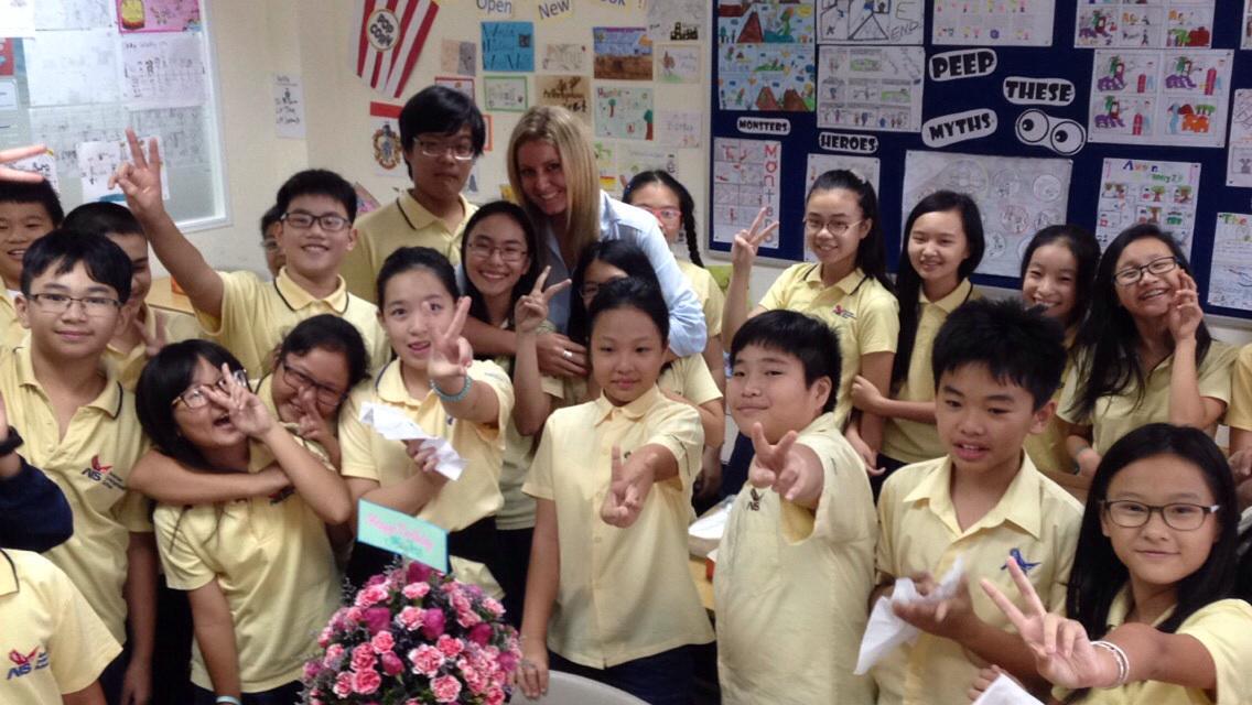 aisgrade6ela's tweet photo. A Birthday surprise from the sixth graders!! #aismsrocks http://t.co/TDTY6OoFI5