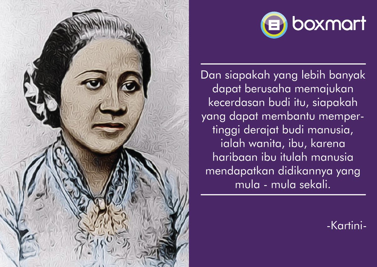 boxmartians's tweet photo. Mari kita tanam &amp; teruskan semangat juang Kartini dalam kehidupan kita sehari-hari. Selamat hari Kartini Boxmartians http://t.co/tfjScaVrd2