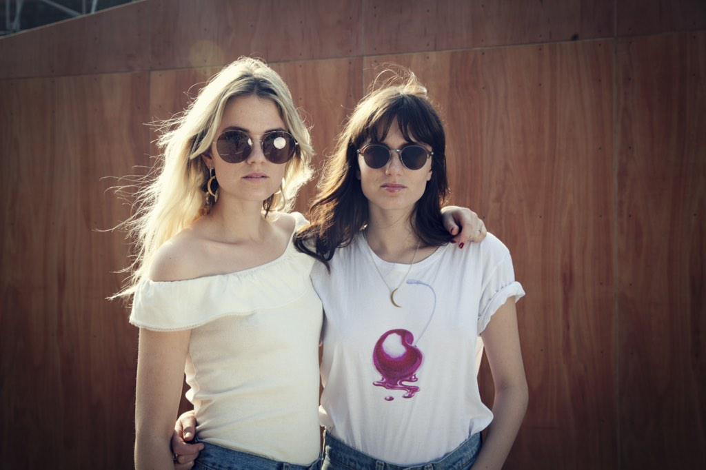 aronkleinphoto's tweet photo. Portrait of the lovely Swedish duo @SayLouLou can't wait for their live session on @wearemahogany http://t.co/As5XIllV7y