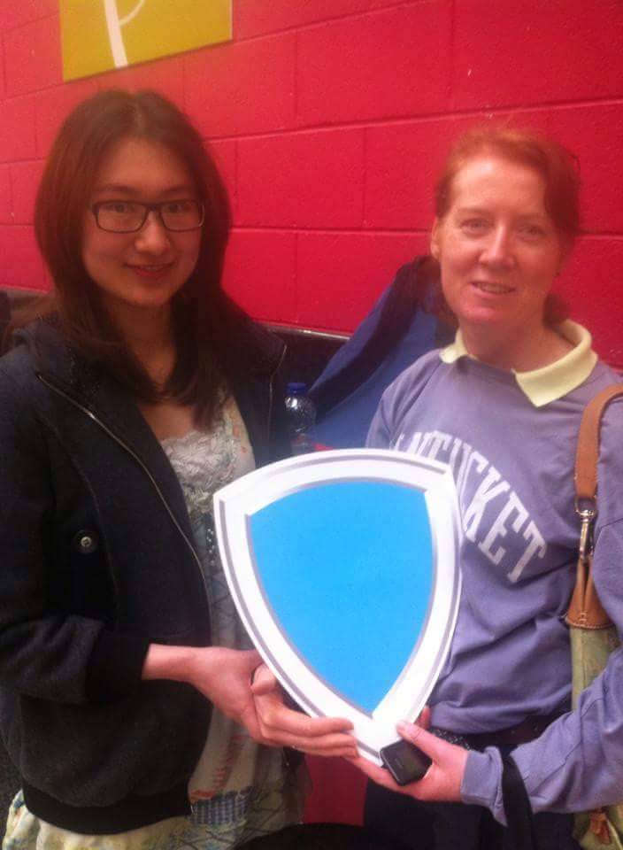 DKIT4ISPCC's tweet photo. #Antibullycampaign #blueshield http://t.co/cjxMJO4IMV