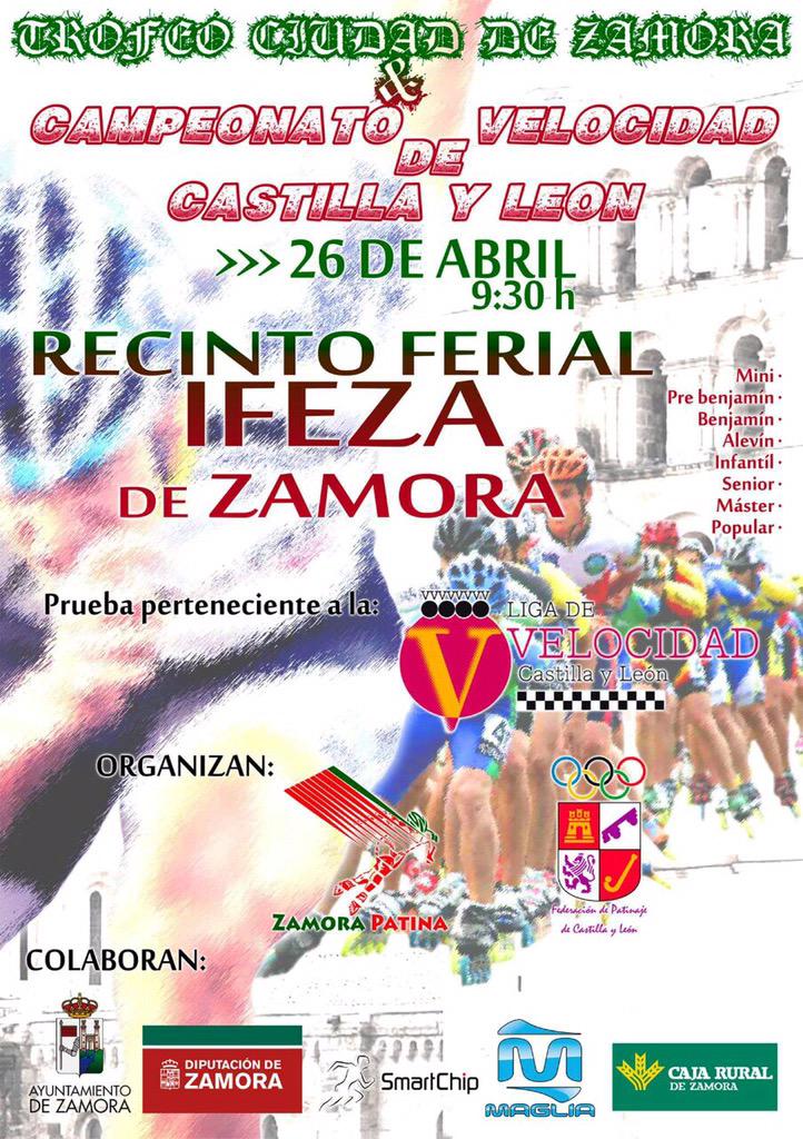 zamora_patina's tweet photo. El día 26 de Abril prueba de la "Liga de Velocidad CyL" en Zamora, en Ifeza, no te lo pierdas! http://t.co/8RYStgb24e