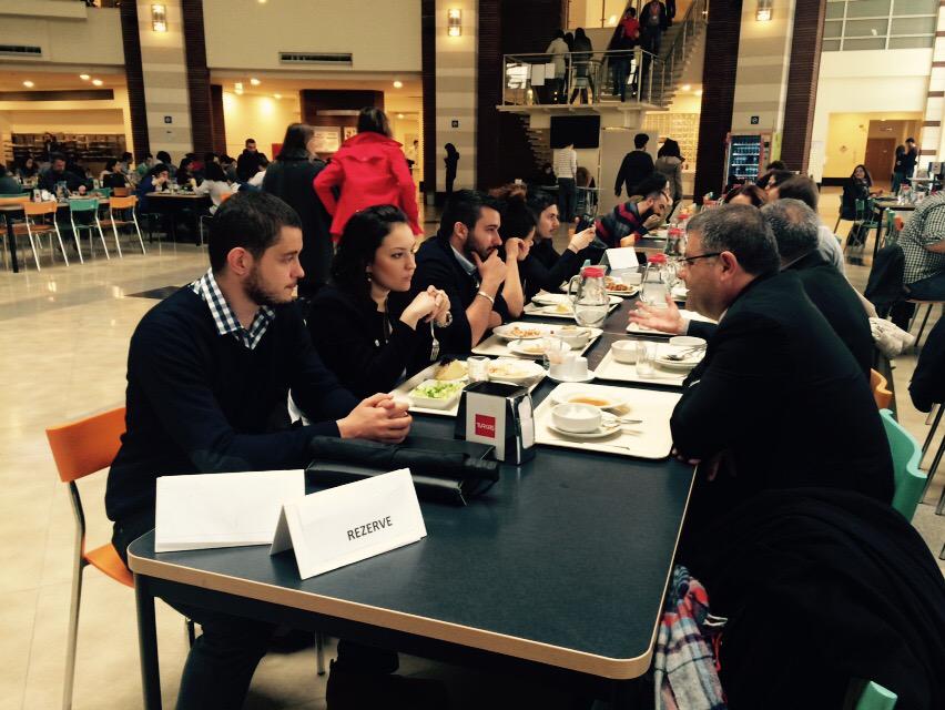 tyouthorg's tweet photo. Lunch time with Sabanci University Deans and Professors http://t.co/3BbE456DmN