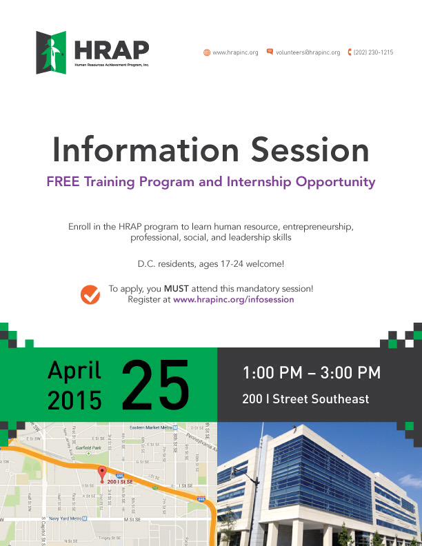hrapinc's tweet photo. Less than one week left to participate in our April Information Session. Register:http://t.co/5CWOrNRfx9. #HRAPinc http://t.co/Mg5tWdeI9S