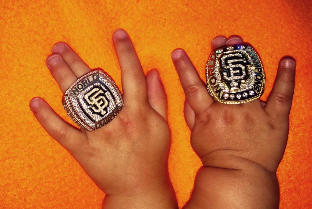 Brandon Crawford on X: 2012 World Series baby and ring & 2014