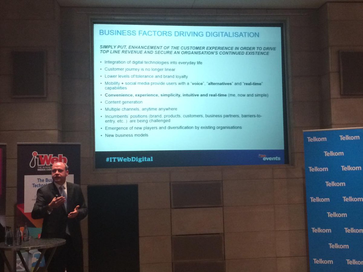 TelkomZA's tweet image. #ITWebDigital &quot;Those that do not know what&apos;s happening on social media are missing opportunities&quot; #TelkomDigital