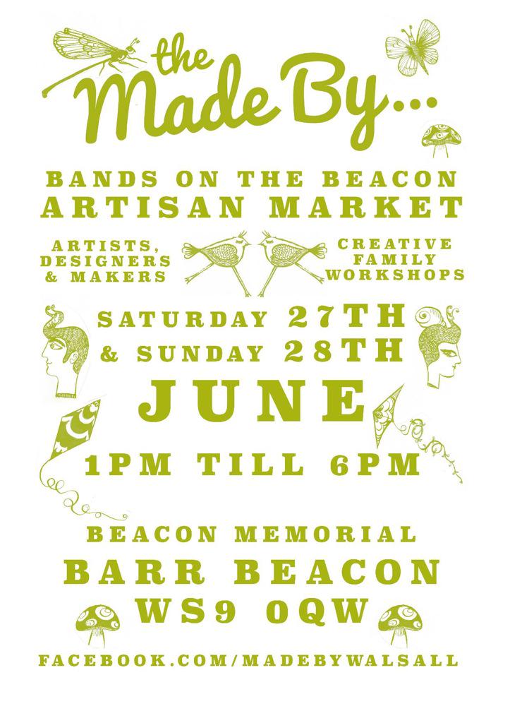 Calling for designers/makers who want want to sell at our Bands on the Beacon Artisan Market! Apply by 4th May
