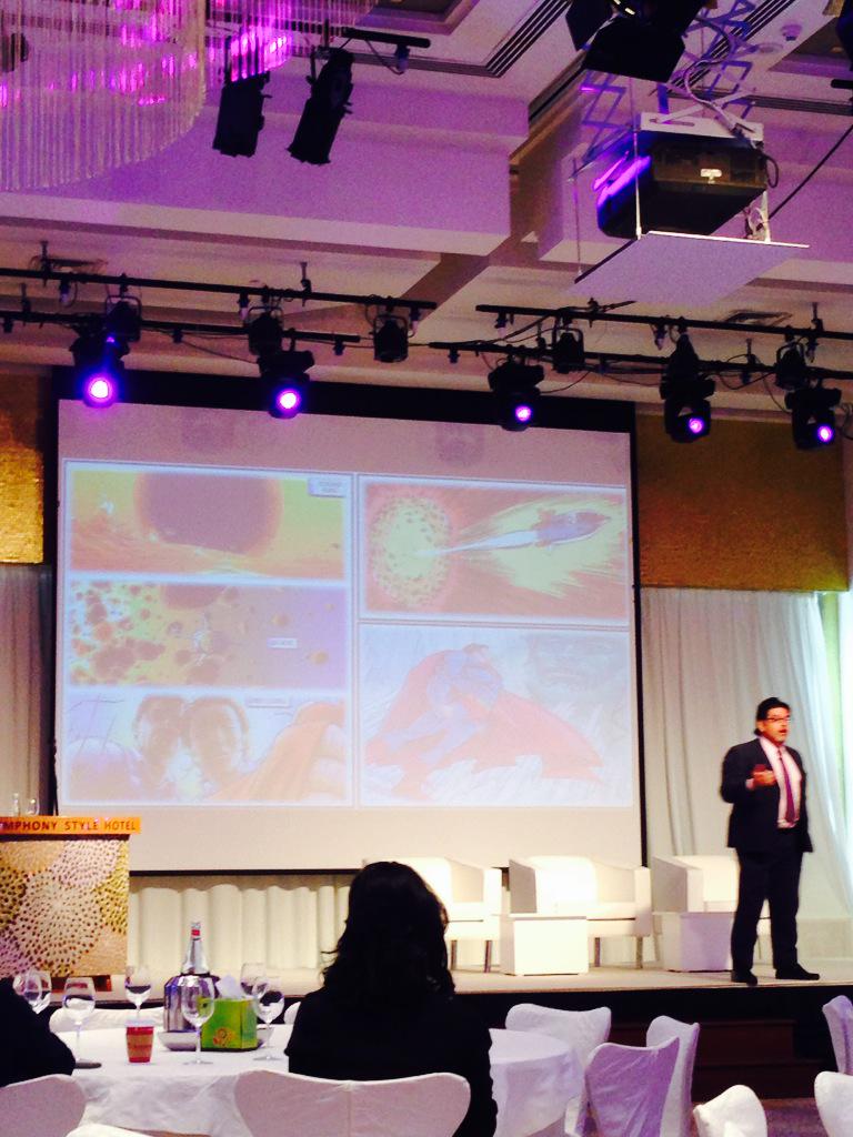 ProjectPenAR's tweet photo. د نايف: معظم شخصيات الكوميكس الأمريكية مستمدة من قصص دينية من الإنجيل #MITEFarab #MITinKuwait #Kuwait #comics http://t.co/7e8VTzlysB