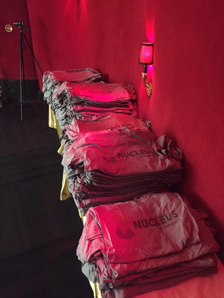 NucleusCommerce: Don't forget to grab a #Nucleus tee on the way out of the party! #ImagineCommerce http://t.co/Yl1GiIAPfu