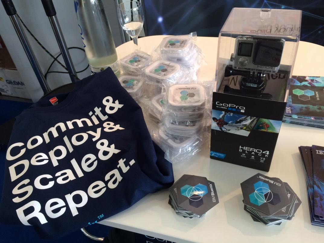 ryanjbaxter's tweet photo. #Bluemix giveaways at #jaxconf stop by the booth to get yours! http://t.co/4ZNud3sGtG