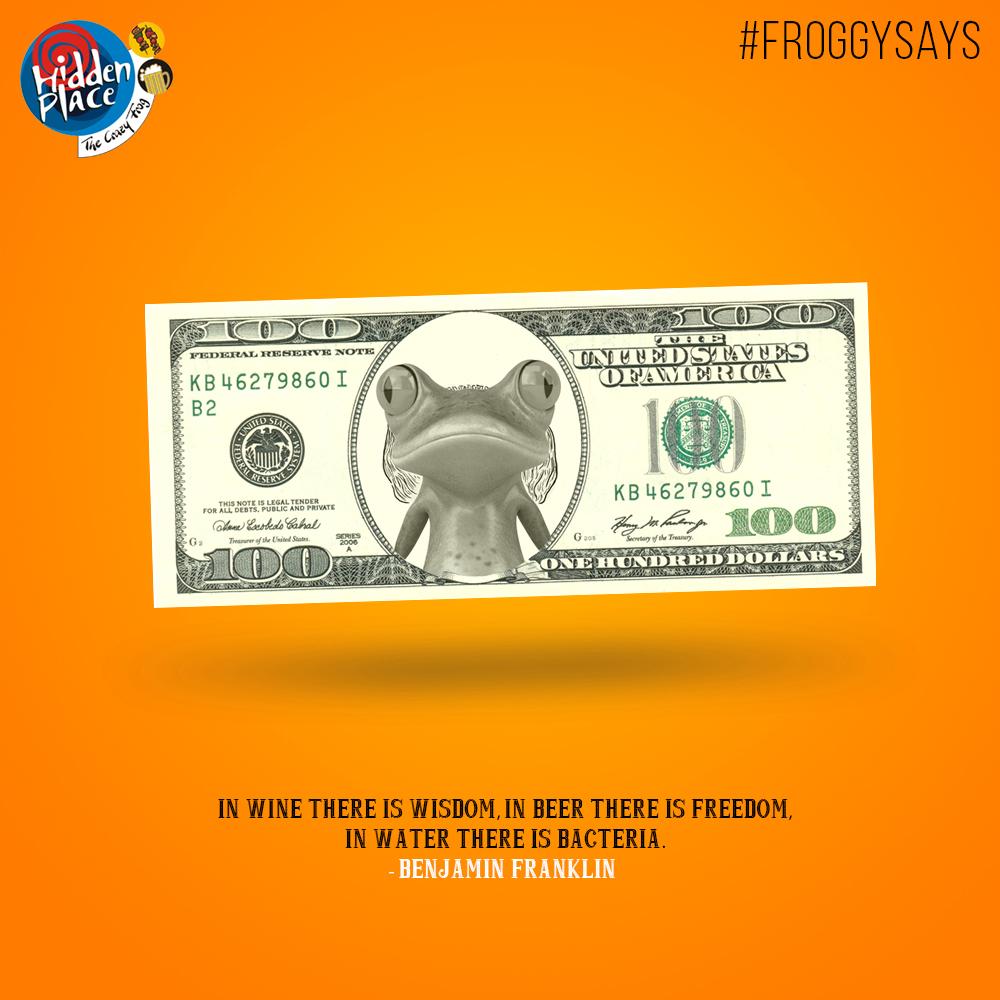 Its #TulliTuesday at The Hidden Place! #HappyHours till closing at all 3 outlets! #FroggySays rejoice and RT NOW!