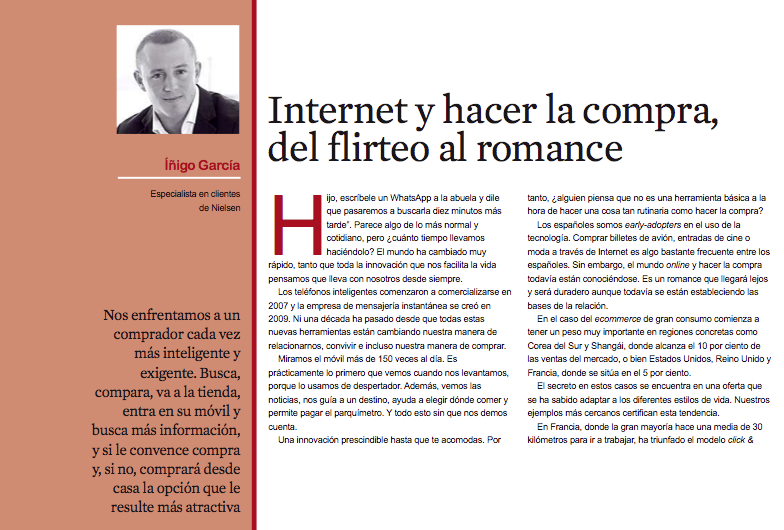 NielsenIQSpain's tweet photo. .@Nielsen_InigoGA publica en el especial de alimentación de @elEconomistaes este artículo sobre la compra online http://t.co/yf5HYLXtpt