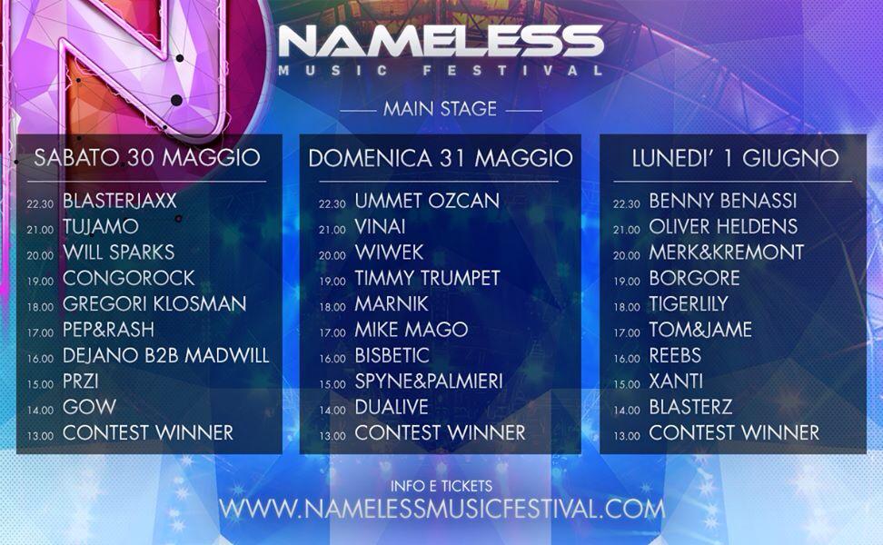 KKlass_'s tweet photo. 🌟NAMELESS Music Festival🌟
💥Sab 30/05 - Dom 31/05 - Lun 01/06💥
Buy your Tickets here:
📲 +39 333 4390437
@NamelessFest http://t.co/uRyr1E0mcM