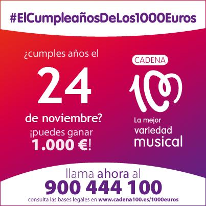 CADENA100's tweet photo. Ahora puedes ganar 1000€ con @AntonioHueso y #ElCumpleañosDeLos1000Euros de @CADENA100. ¿Te apetece jugar? http://t.co/pUVSw38n1D