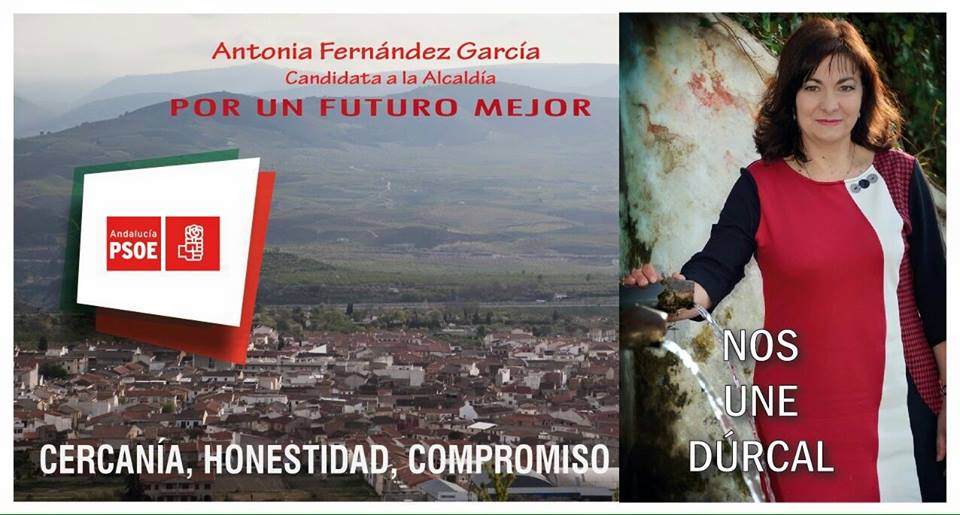 PSOEDurcal's tweet photo. Extrovertida,disciplinada,reflexiva,intuitiva,luchadora,constante,fuerte, generosa, cercana #YoConToñi #NosUneDurcal http://t.co/iwkqRdx0HE
