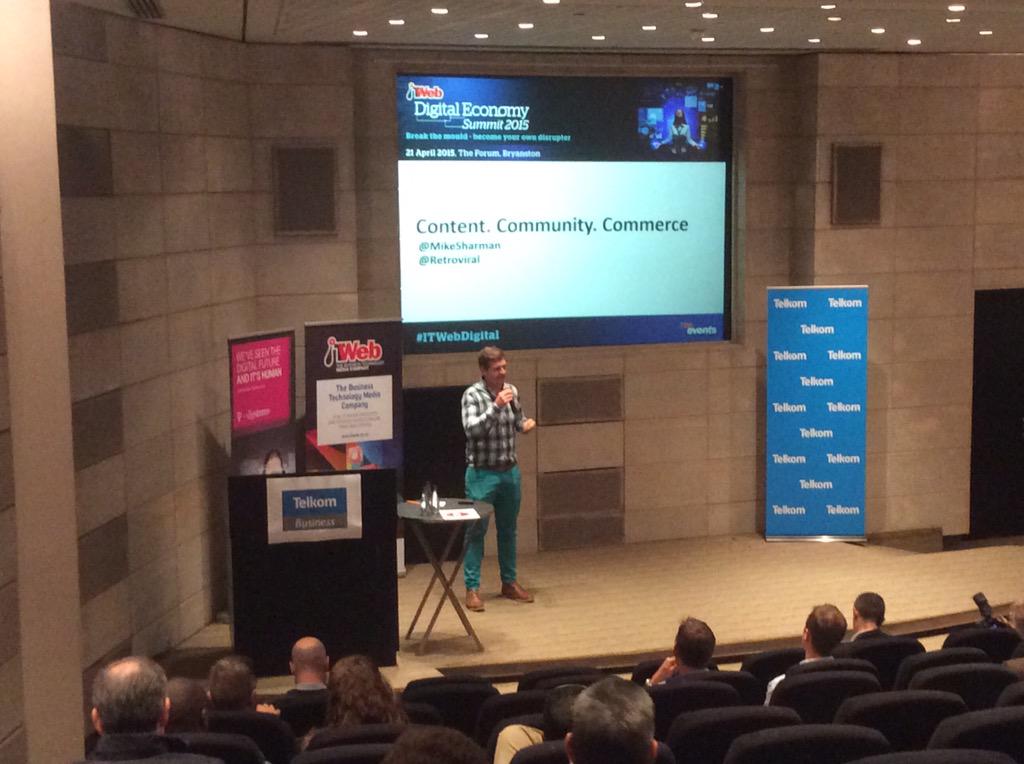 ITWeb's tweet image. #ITWebDigital Marketing: What does talkability lead to, how does it translate into sales? @mikesharman