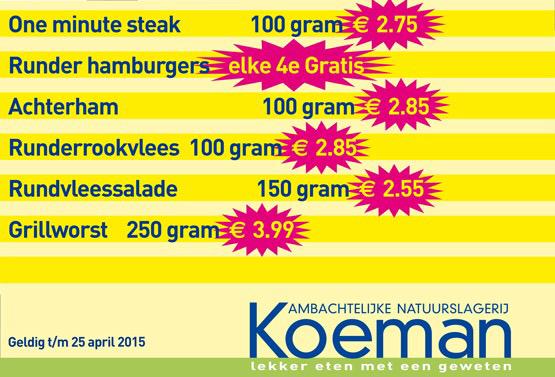 Onze aanbiedingen van deze week: #oneminutesteak #hamburger #achterham #runderrookvlees #rundvleessalade #grillworst