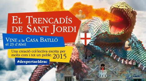 CasaBatlloGaudi's tweet photo. Aquest Sant Jordi #DespertaElDrac a Casa Batlló! http://t.co/hRNPld2otP http://t.co/7FuZTJu1Jg