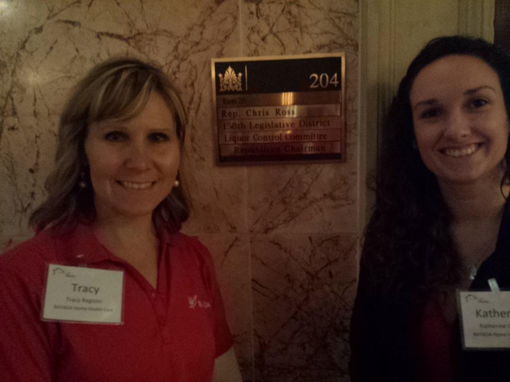 BAYADAHHC's tweet photo. BAYADA Clinical Liason Tracy and Senior Associate Katie meeting with Rep Chris Ross #careinhome http://t.co/x1e9qhMbFN