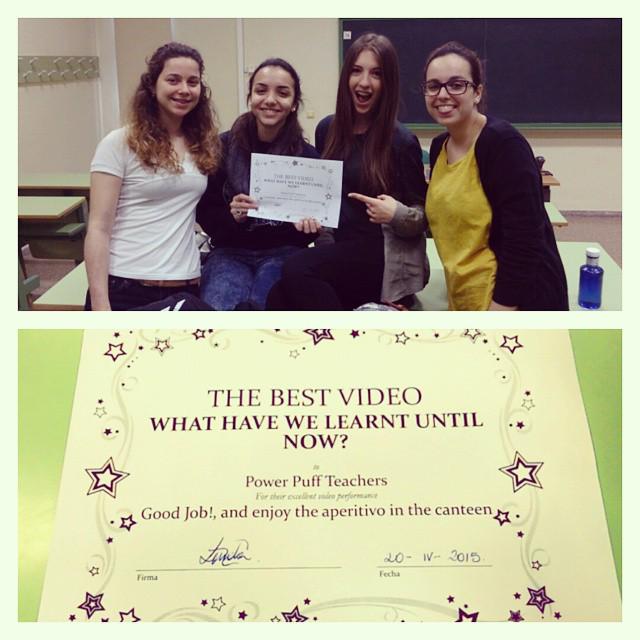 TPPTeachersBlog's tweet photo. We are the winners of the best video about "What have we learnt until now?" in #SOYER1415. http://t.co/lYv39YHob4
