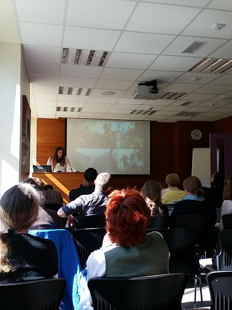 mikecosgrave's tweet photo. #DHatUCC Alana Barley on gender, narrative and gamer demographics @UCC http://t.co/5d8NSppVWL