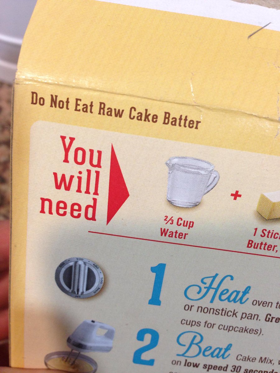 stephpoelman's tweet photo. When the cake box says "Do Not Eat Raw Cake Batter" we all pretend we didn't see that... #lickthebowl http://t.co/BZLjJov5Oy