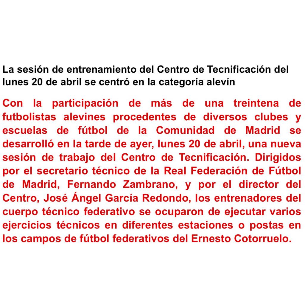 Federación Madrileña tweet media