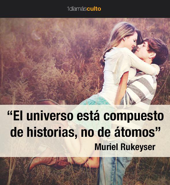 JoiaribJoaquin's tweet image. Muriel Rukeyser: el universo está compuesto de historias, no de átomos. #UDMC #datocurioso undiamasculto.com/dato-curioso/m…