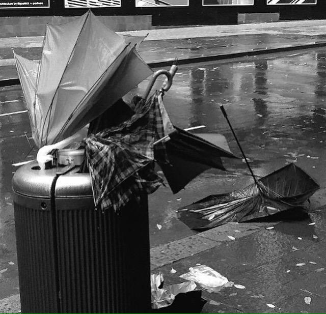Shaneyv85's tweet photo. #umbrellageddon #SydneyWeather #SydneyStorm #Sydney #umbrellagraveyard #umbrella http://t.co/MIJWNQgIsJ