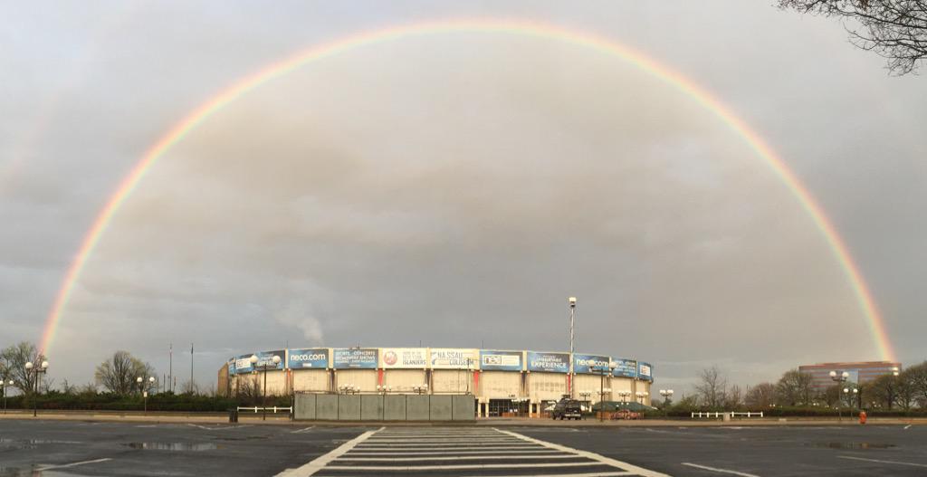 NYIslanders's tweet photo. Good morning from @Nassau_Coliseum. #Isles http://t.co/htEC4rNdsP