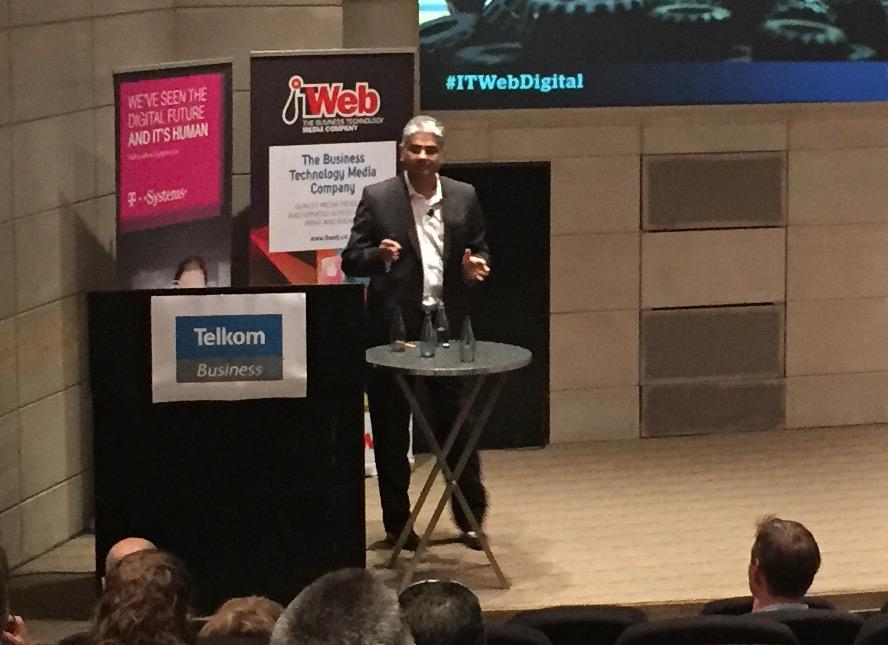 LionelMoyal's tweet image. Jiten Lala on Digital Transformation at  #ITWebDigital @TSystemsSA @Intervate