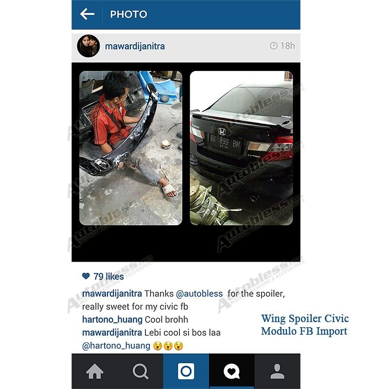 Autobless's tweet image. Testimony konsumen kami di Instagram. #testiautobless #happycustomer #autobless #autopainting #bodykit #civicfb