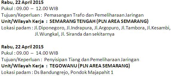 Indonesia_Pedia's tweet photo. #ListrikPadam RT @infolistrikdjty: #PemeliharaanListrik | Rabu, 22/4 #TEGOWANU #DIPONEGORO #INDRAPURA #KESAMBI http://t.co/C01KRXbxAz