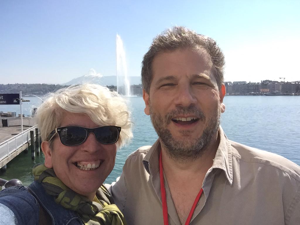 MarDixon's tweet photo. #MuseumNext in #Geneva - thanks for organising brilliant weather @MuseumNext ! Hope ppl come to #WearableTech 2.30 http://t.co/uXdd2Rz5UP