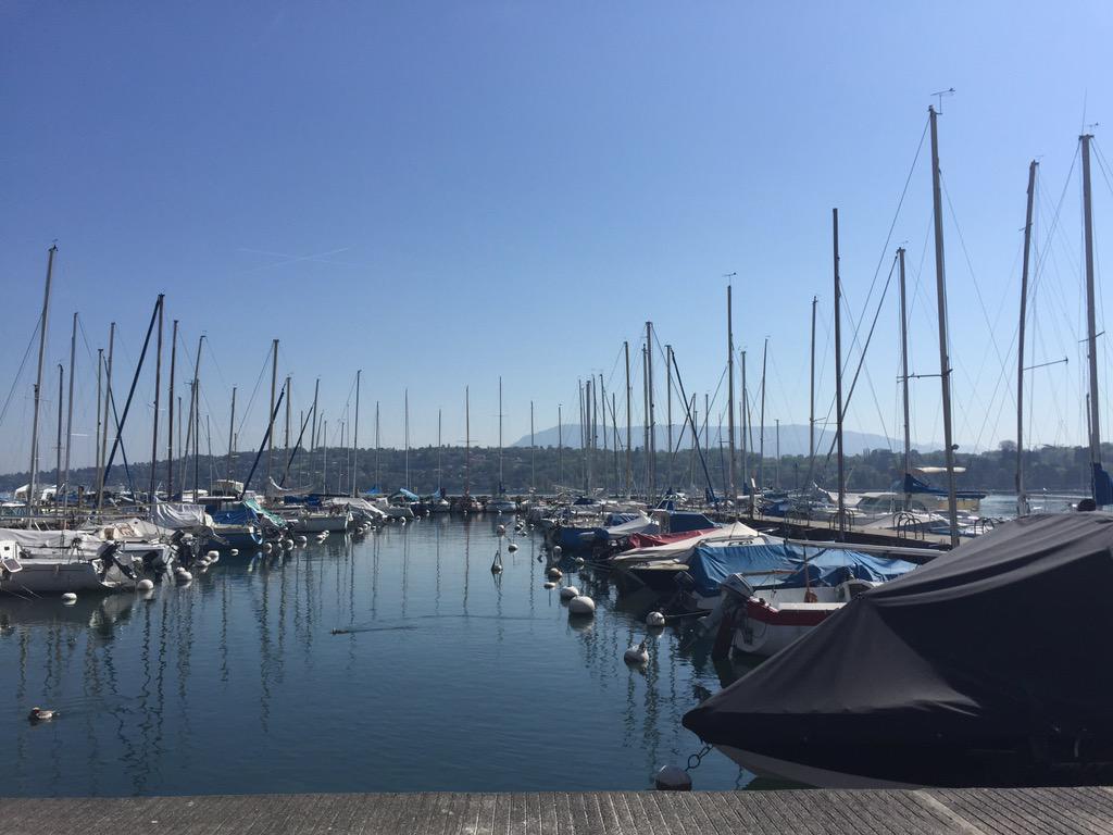 MarDixon's tweet photo. #MuseumNext in #Geneva - thanks for organising brilliant weather @MuseumNext ! Hope ppl come to #WearableTech 2.30 http://t.co/uXdd2Rz5UP