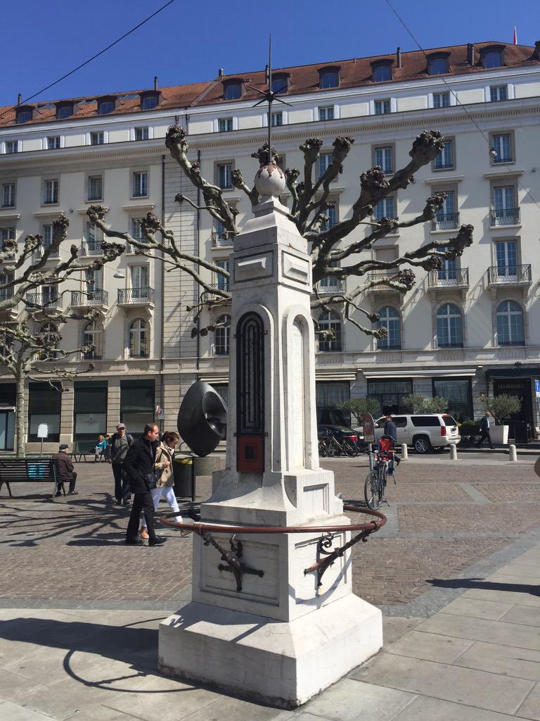 MarDixon's tweet photo. #MuseumNext in #Geneva - thanks for organising brilliant weather @MuseumNext ! Hope ppl come to #WearableTech 2.30 http://t.co/uXdd2Rz5UP