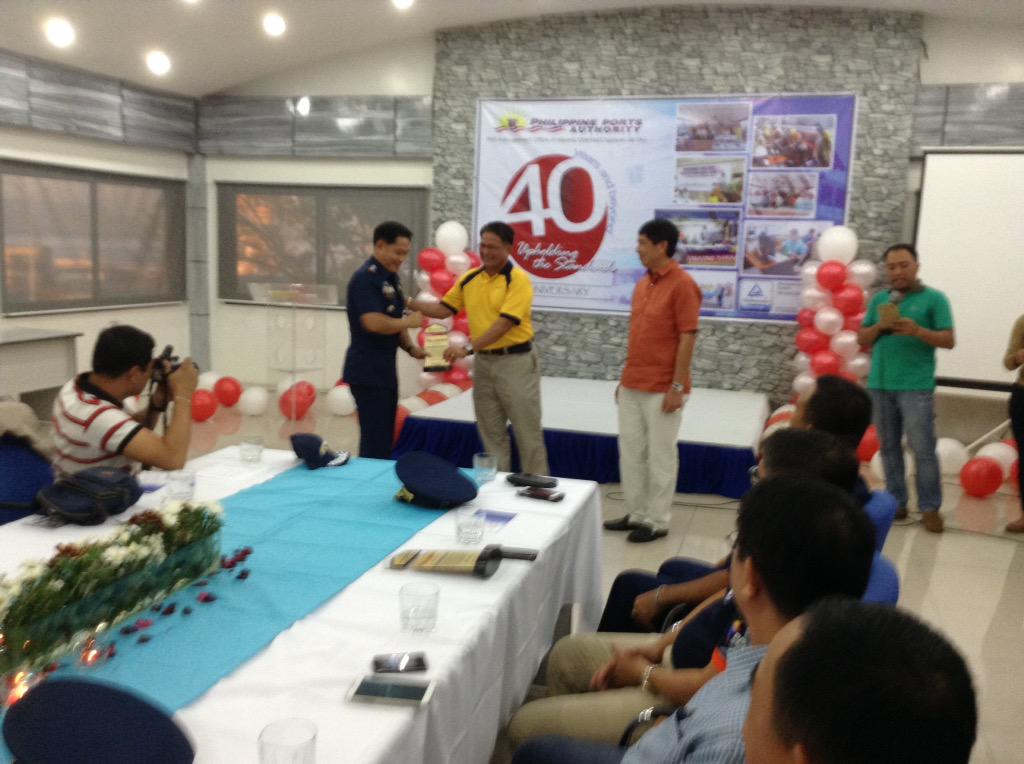 RCDS_PRO10's tweet photo. @PNP_OTCDS @pnppio PSSUPT AA TAYLAN JR, attended the 40anniversary held at Phil port authority 10 http://t.co/vJ2Og64t16