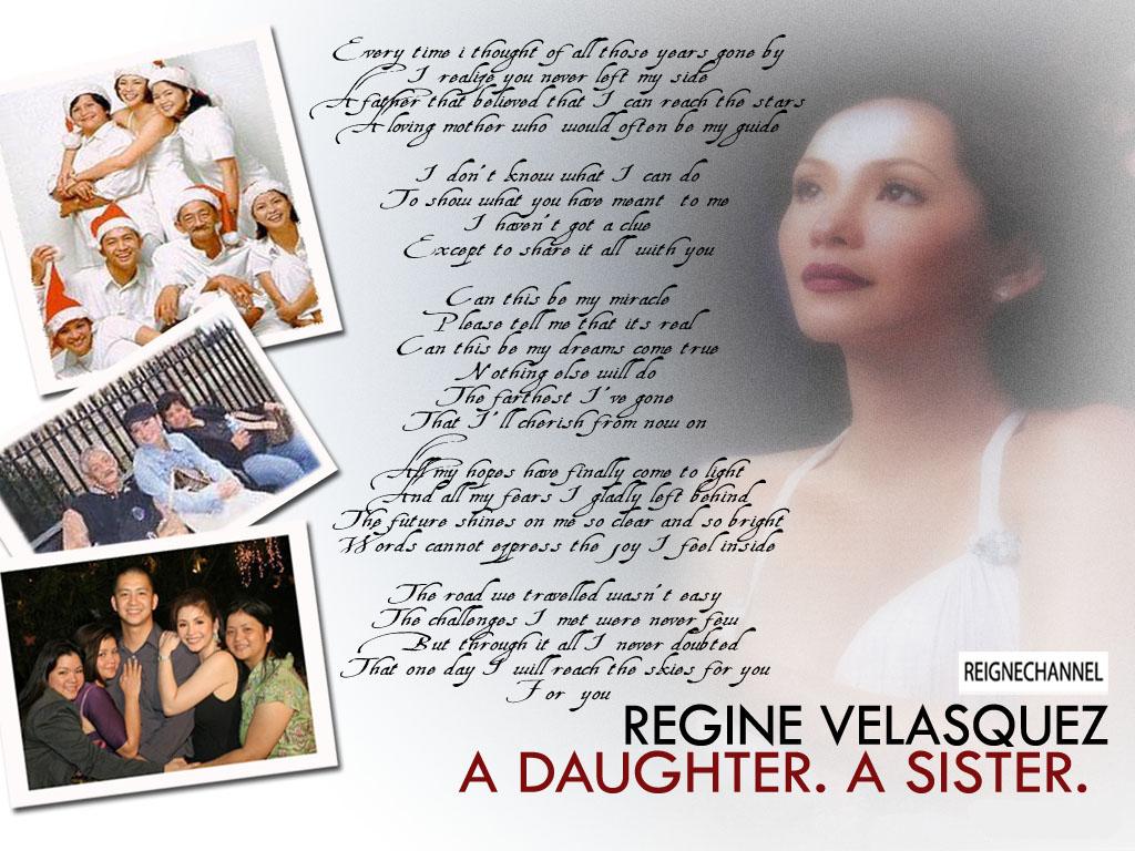 Fan Art 5: My Miracle (di ko type yung font na ginamit ko) | Happy Birthday Regine Velasquez 