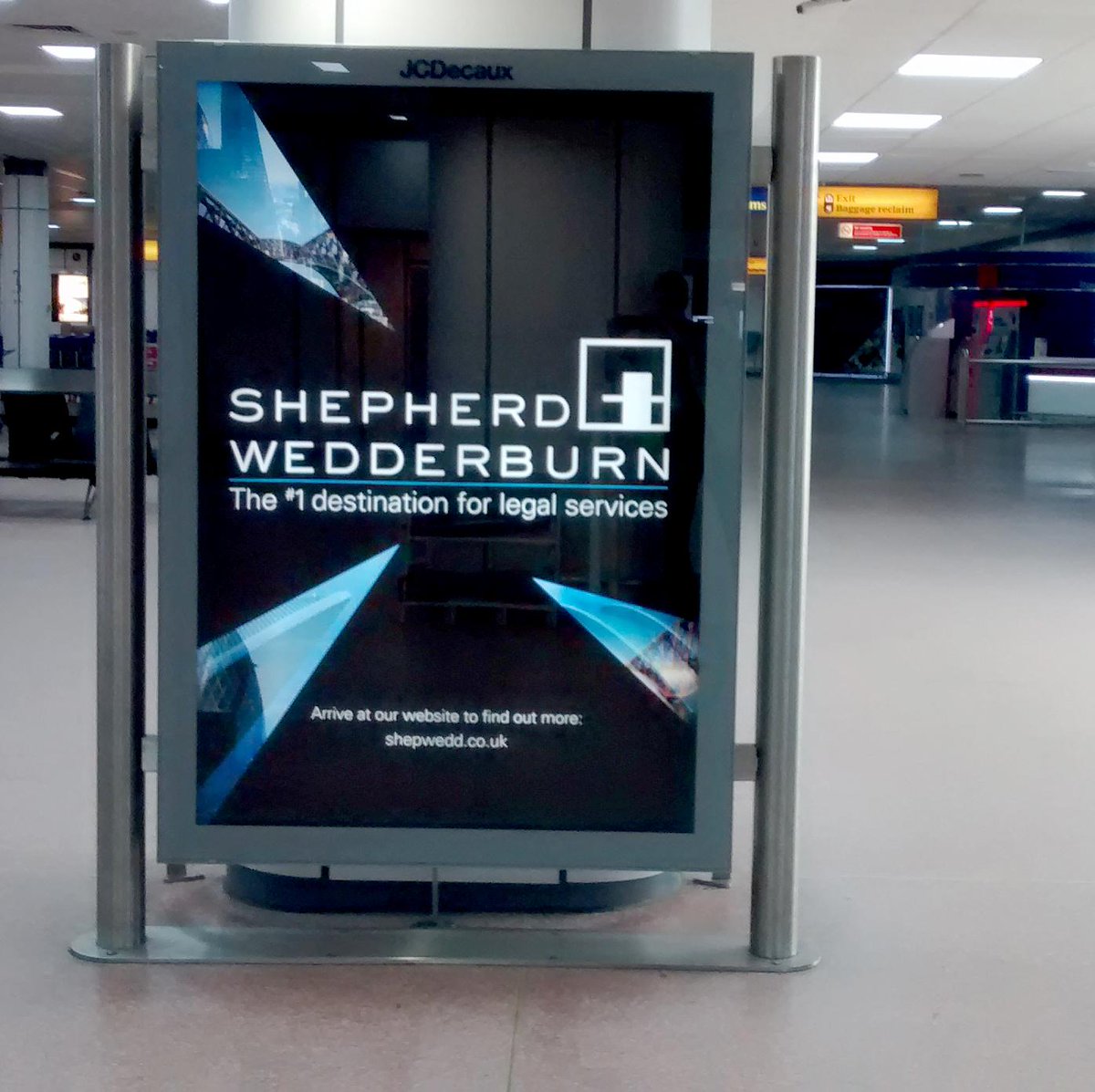 shepwedd's tweet image. @shepwedd launches advertising campaigns @EDI_Airport &amp;amp; @GLA_Airport with help of @JCDecaux_UK ow.ly/LTLDc