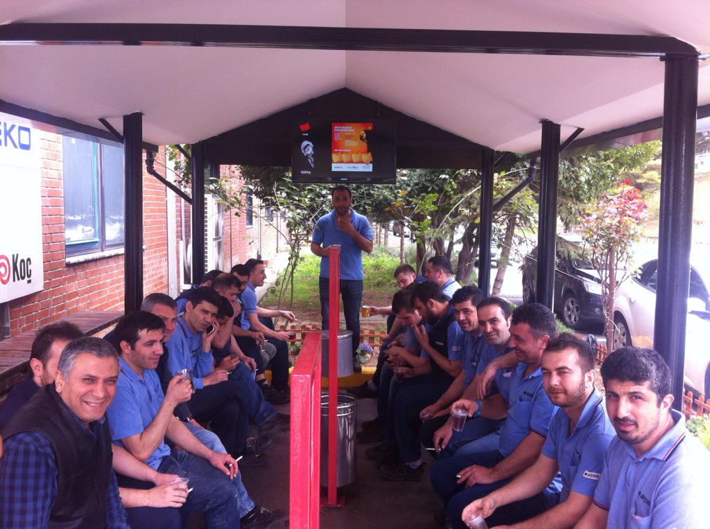 08/16 vardiyası yoç bantı ile çay saati birlikteyiz.