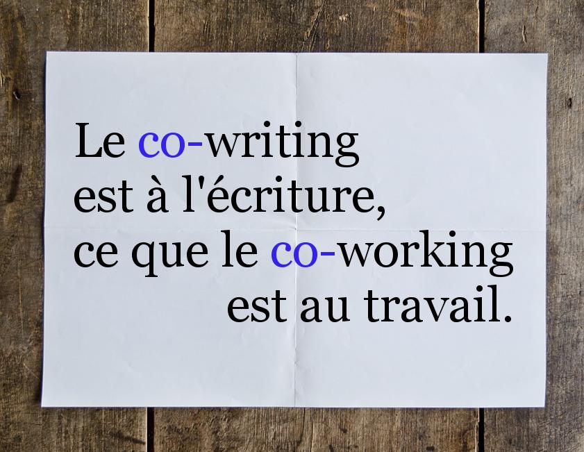 textaz_mob's tweet photo. Définition du Co-Writing : simple et efficace. #Textaz #CreativeCoWriting #EcritureCollaborative http://t.co/uwLTkPjBXV