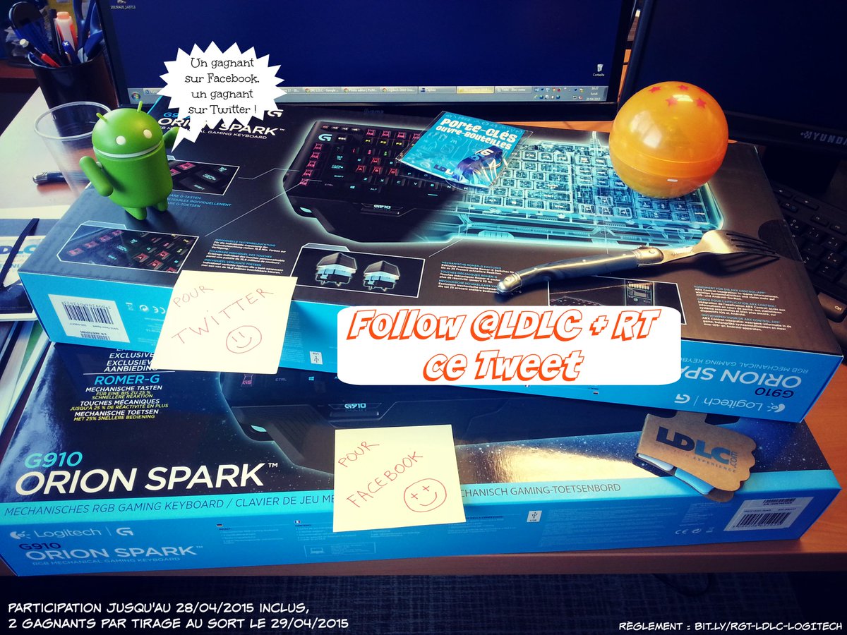 [JEU] Follow <a href="/LDLC/">LDLC</a> + RT pour tenter de gagner un clavier gamer Logitech G910 Orion Spark ! bit.ly/LDLC-LogitechG…