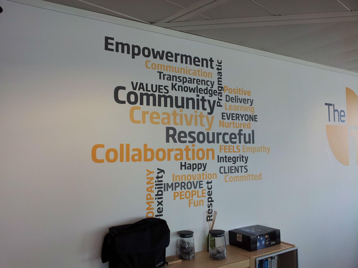 SarahTulip's tweet photo. Feeling proud as our London Victoria office grows we get our first branding & values up #Test #TheTestPeople http://t.co/64r9utLGCl